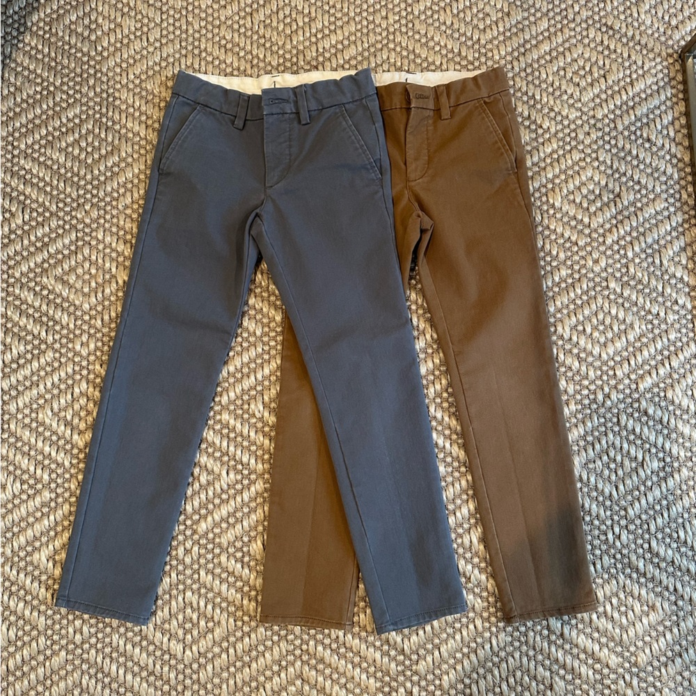 GAP Kids' Brown and Gray Twill Pants